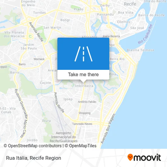 Rua Itália map