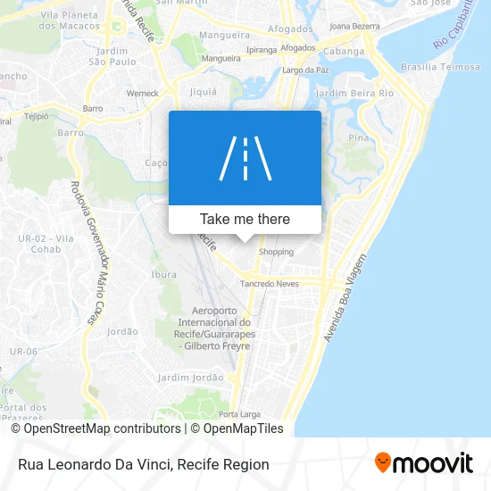Rua Leonardo Da Vinci map
