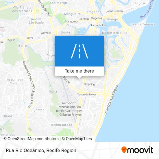 Rua Rio Oceânico map