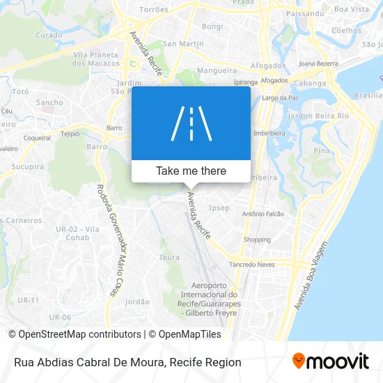Rua Abdias Cabral De Moura map
