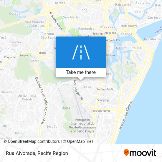 Rua Alvorada map