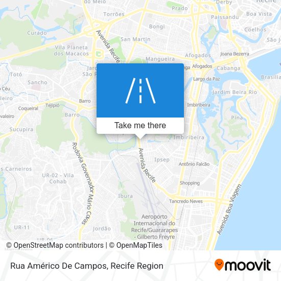 Rua Américo De Campos map