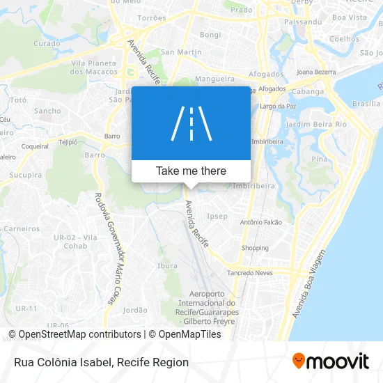 Rua Colônia Isabel map