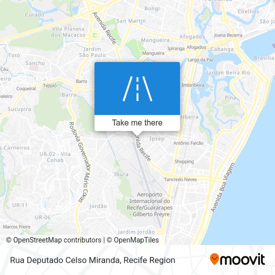 Rua Deputado Celso Miranda map