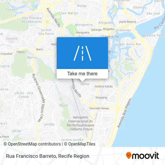 Rua Francisco Barreto map