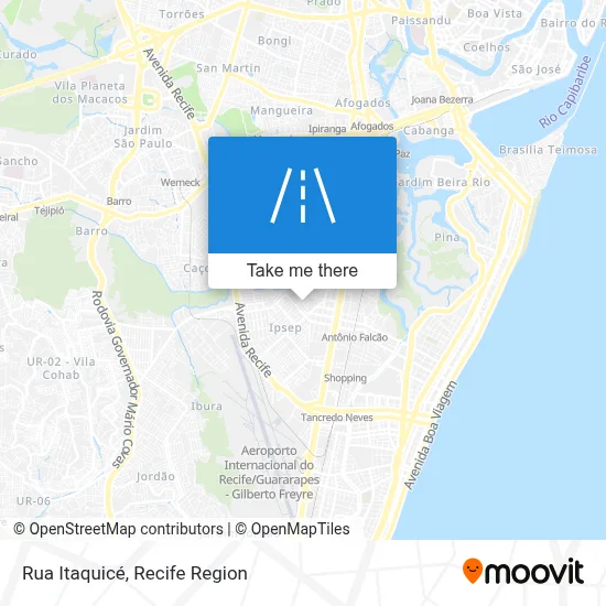 Rua Itaquicé map