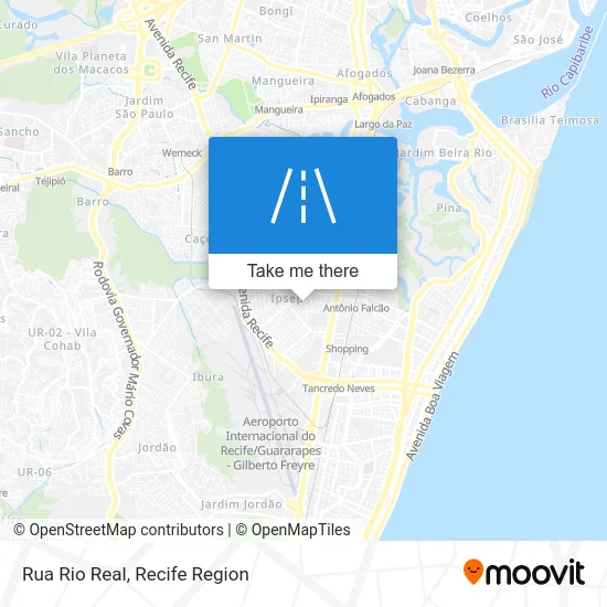 Rua Rio Real map