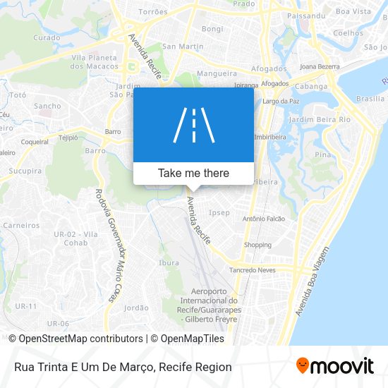 Rua Trinta E Um De Março map