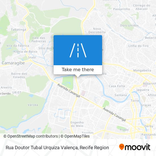 Rua Doutor Tubal Urquiza Valença map