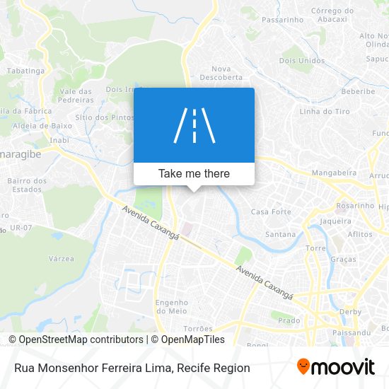 Rua Monsenhor Ferreira Lima map