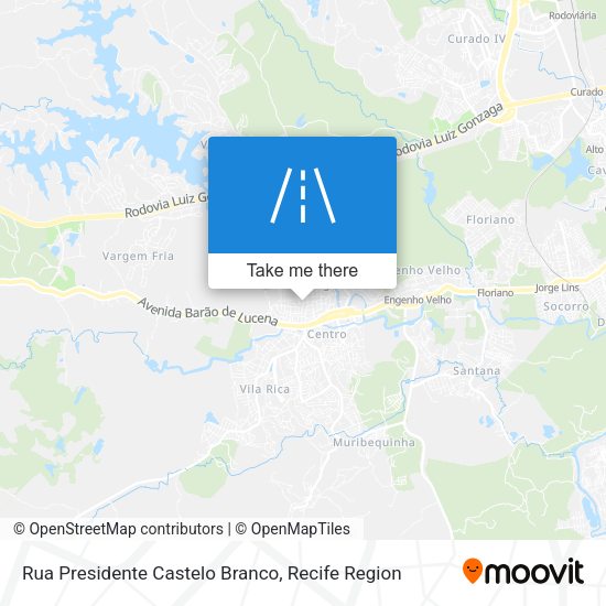Rua Presidente Castelo Branco map