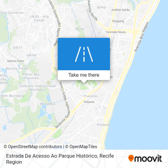 Estrada De Acesso Ao Parque Histórico map