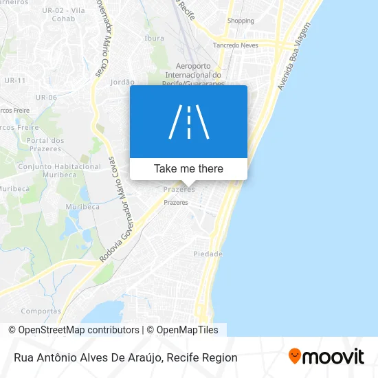 Rua Antônio Alves De Araújo map