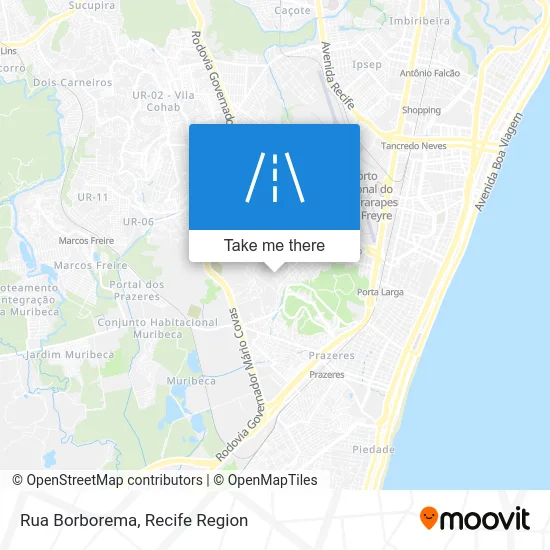 Rua Borborema map