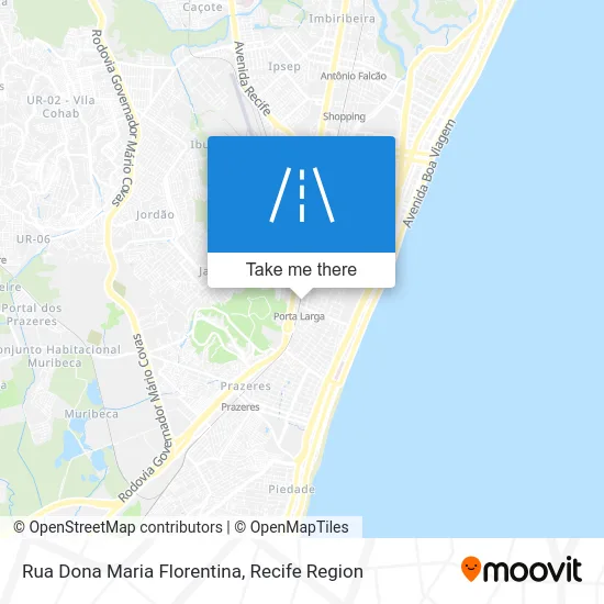 Rua Dona Maria Florentina map