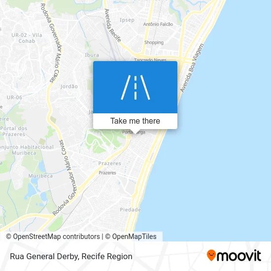 Rua General Derby map