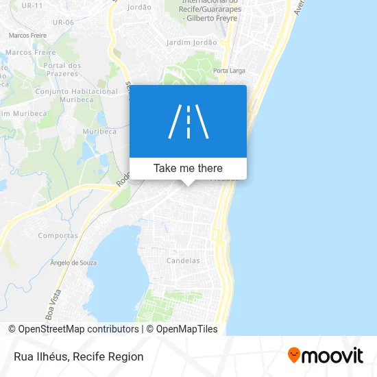 Rua Ilhéus map