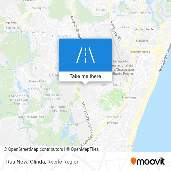 Rua Nova Olinda map