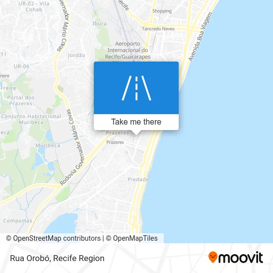 Rua Orobó map