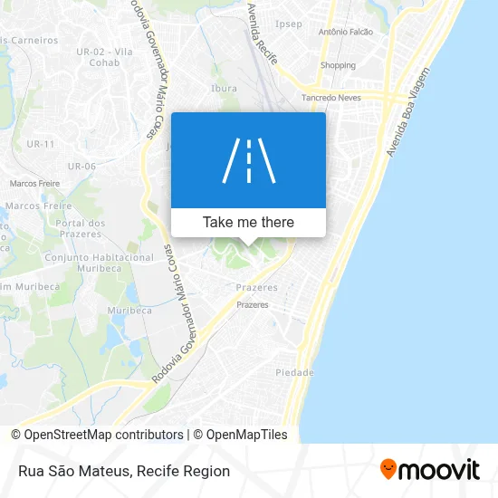 Rua São Mateus map
