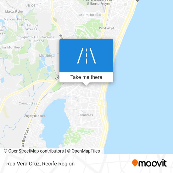 Rua Vera Cruz map