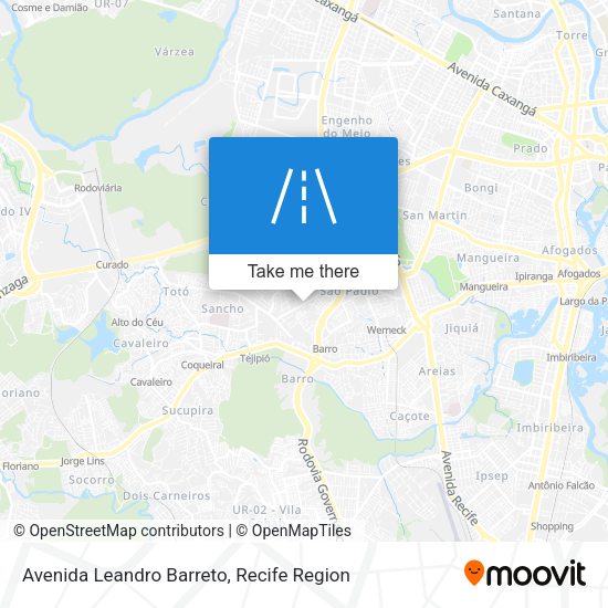 Avenida Leandro Barreto map