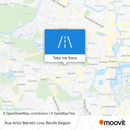 Rua Artur Barreto Lins map