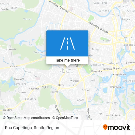 Rua Capetinga map