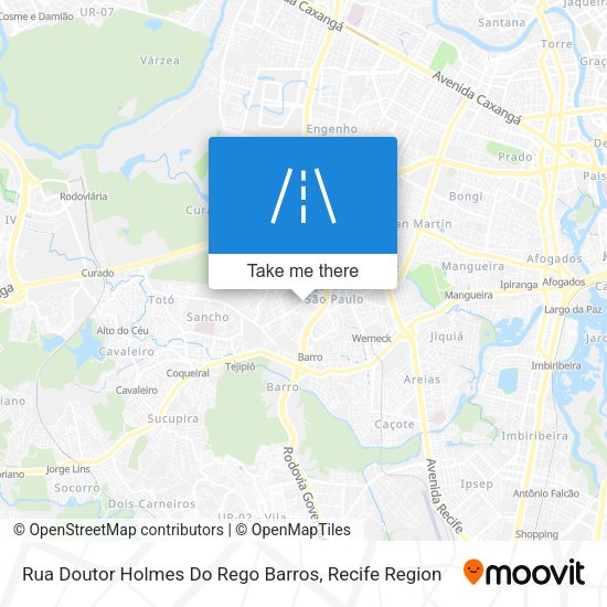 Rua Doutor Holmes Do Rego Barros map