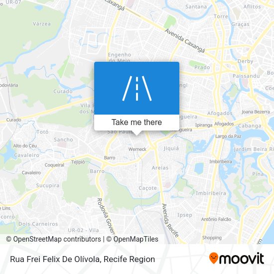 Rua Frei Felix De Olívola map