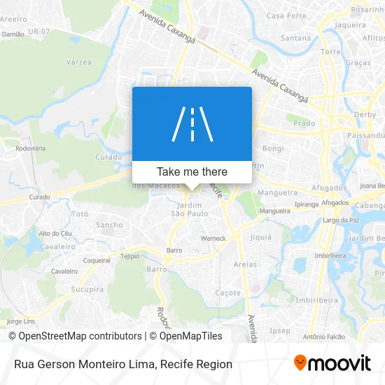 Rua Gerson Monteiro Lima map
