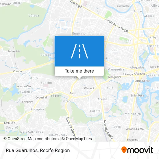 Rua Guarulhos map