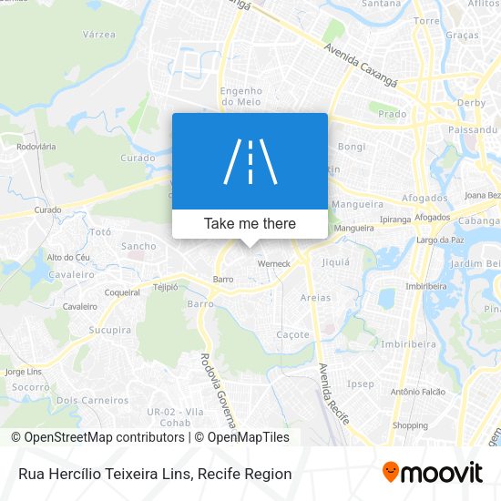 Rua Hercílio Teixeira Lins map