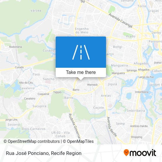 Rua José Ponciano map