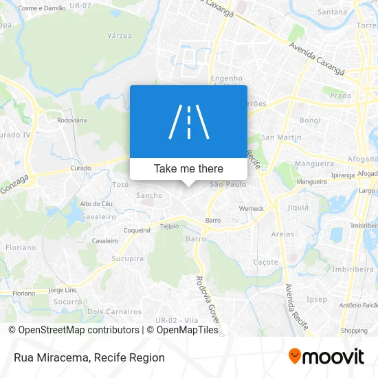 Rua Miracema map