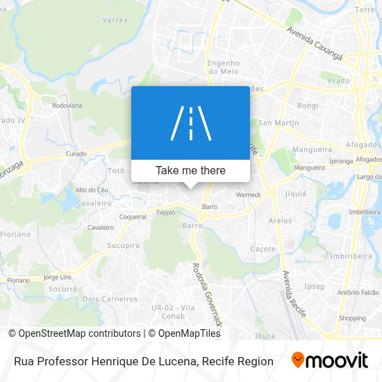 Rua Professor Henrique De Lucena map