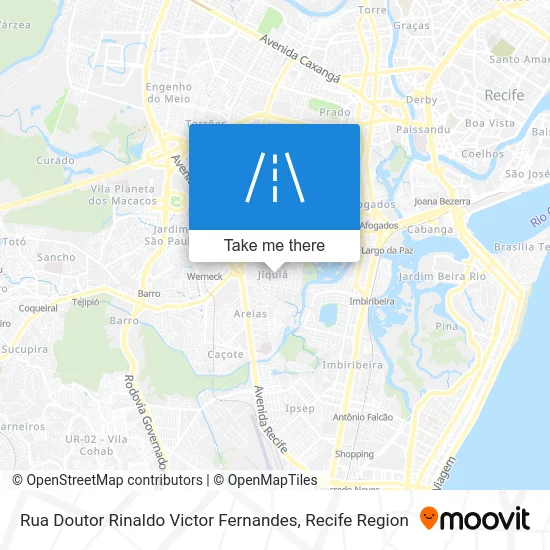 Rua Doutor Rinaldo Victor Fernandes map