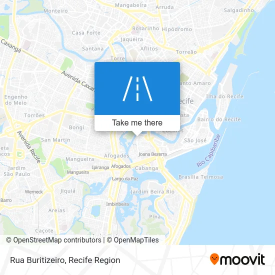 Rua Buritizeiro map