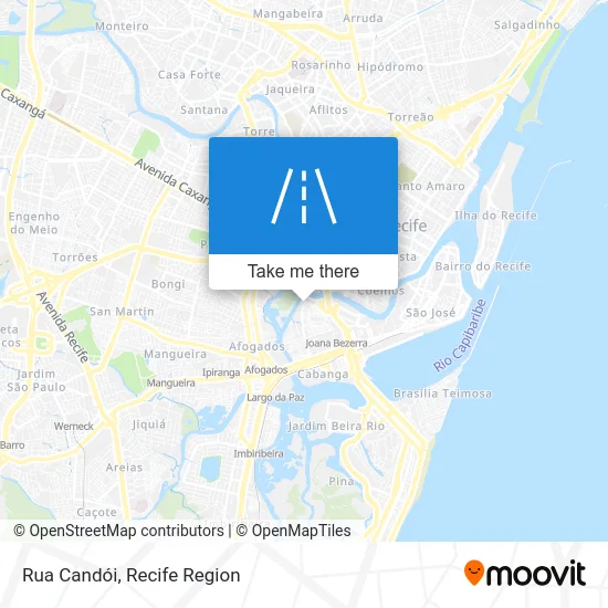 Rua Candói map