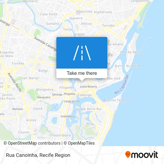 Rua Canoinha map