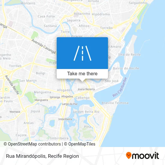 Rua Mirandópolis map