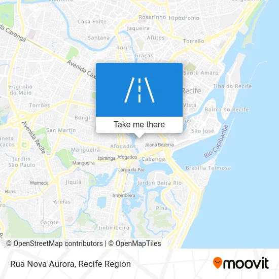 Rua Nova Aurora map