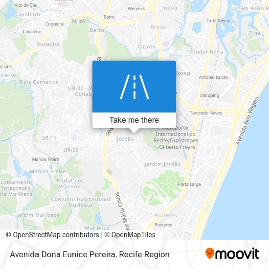 Avenida Dona Eunice Pereira map