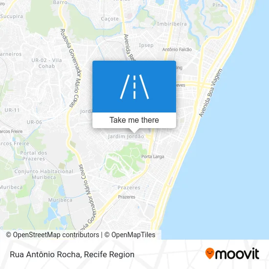 Rua Antônio Rocha map