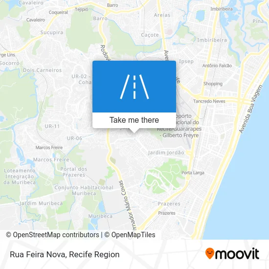 Rua Feira Nova map