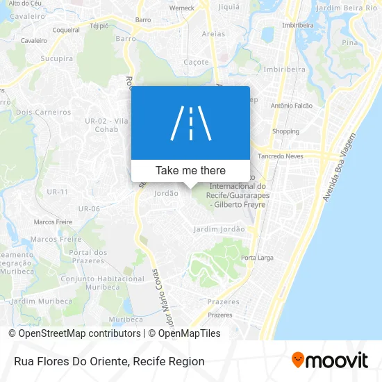 Rua Flores Do Oriente map