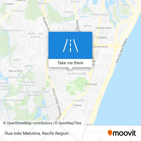 Rua Inês Matutina map