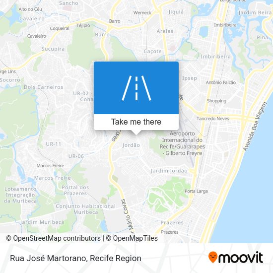 Rua José Martorano map