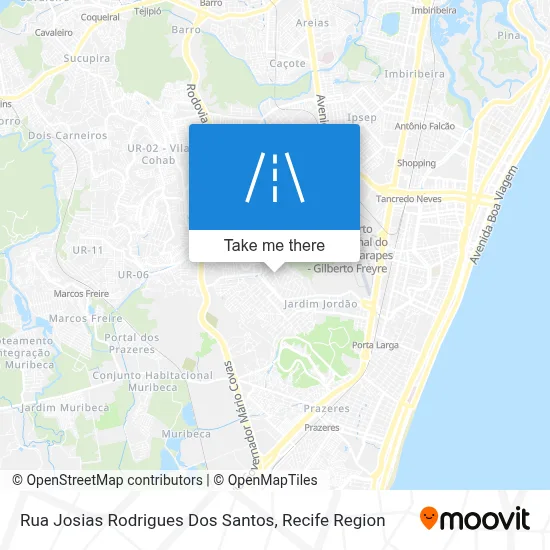 Rua Josias Rodrigues Dos Santos map