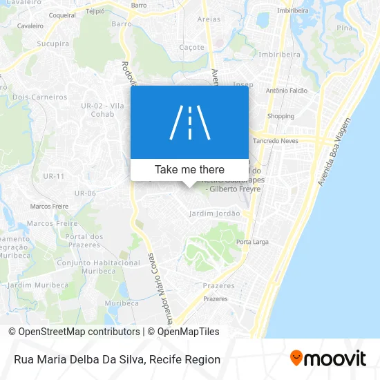 Rua Maria Delba Da Silva map